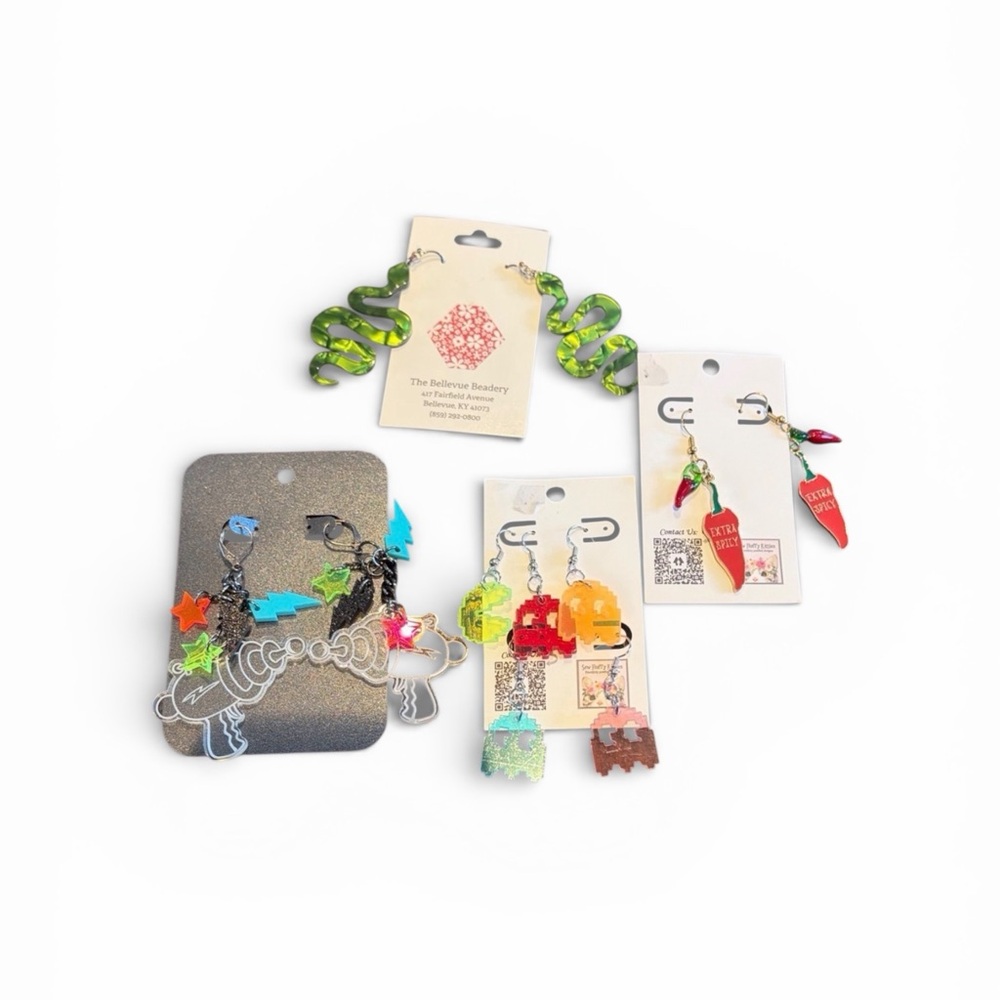 NWT Cute E-girl/Alt Earrings (NEVER WORN)— selling as bundle